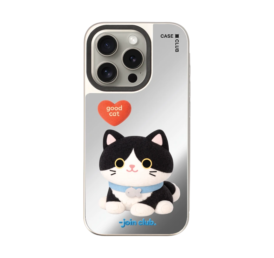 join the club heartful tuxedo cat