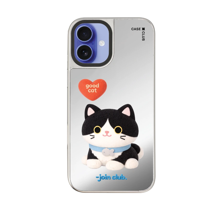 join the club heartful tuxedo cat