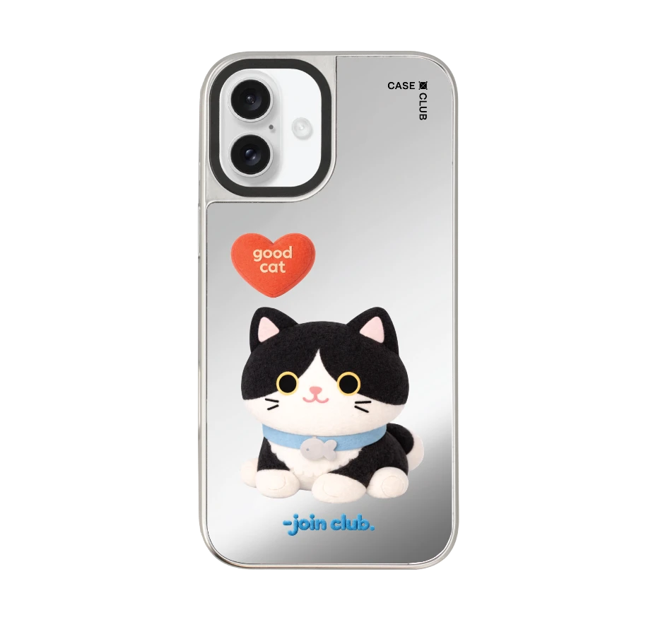 join the club heartful tuxedo cat