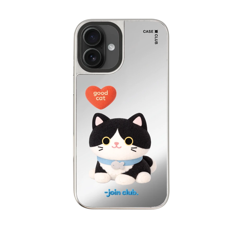 join the club heartful tuxedo cat