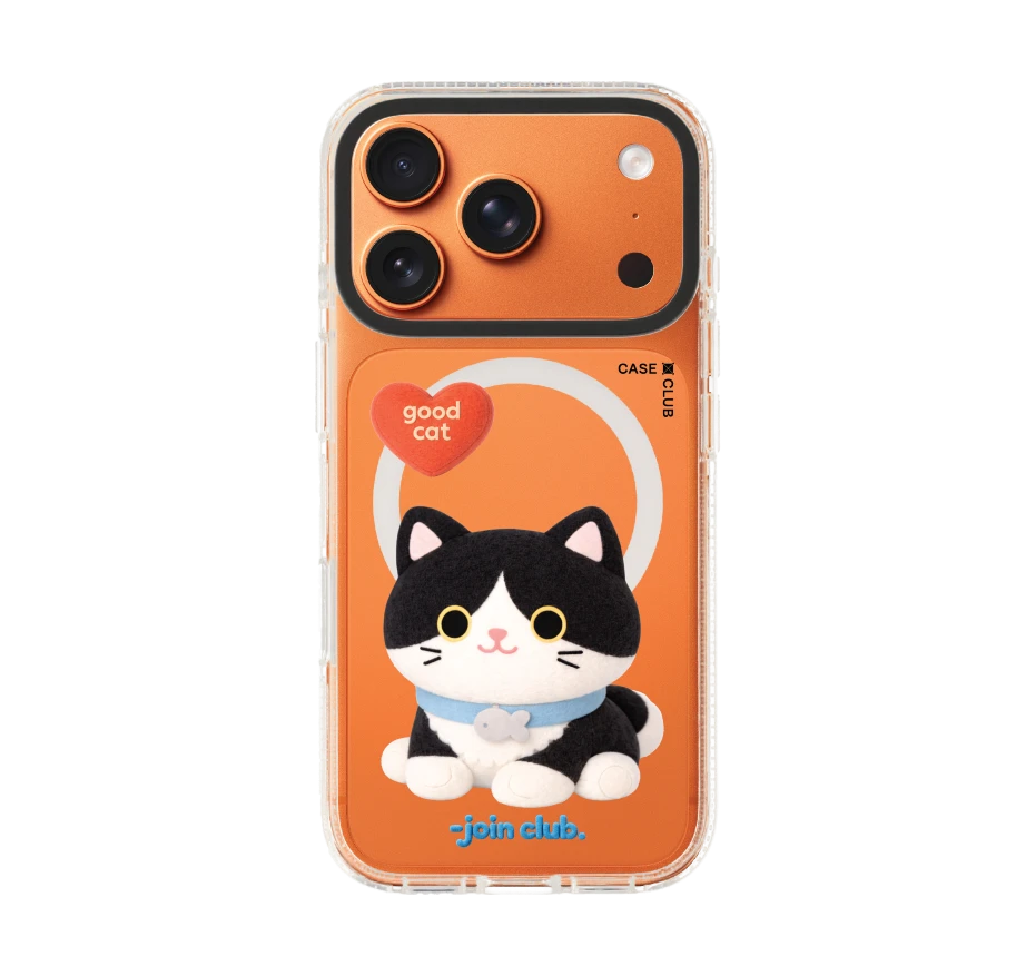 join the club heartful tuxedo cat