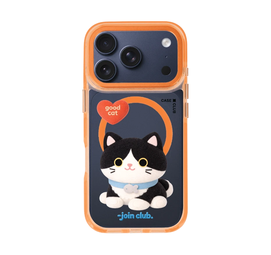 join the club heartful tuxedo cat