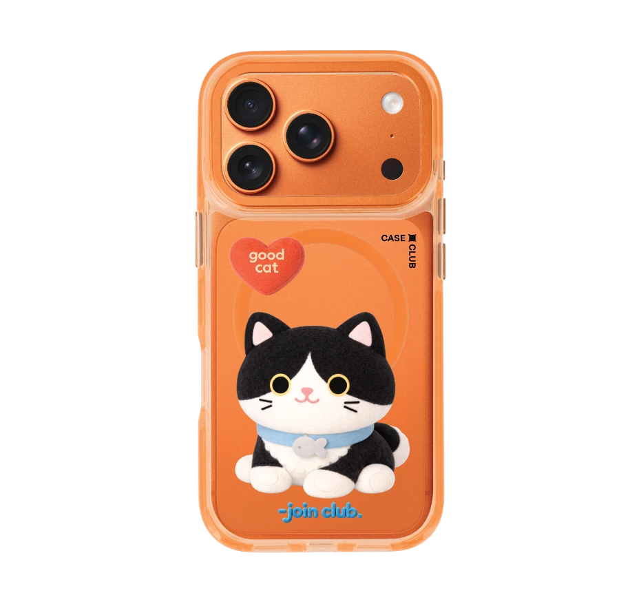 join the club heartful tuxedo cat