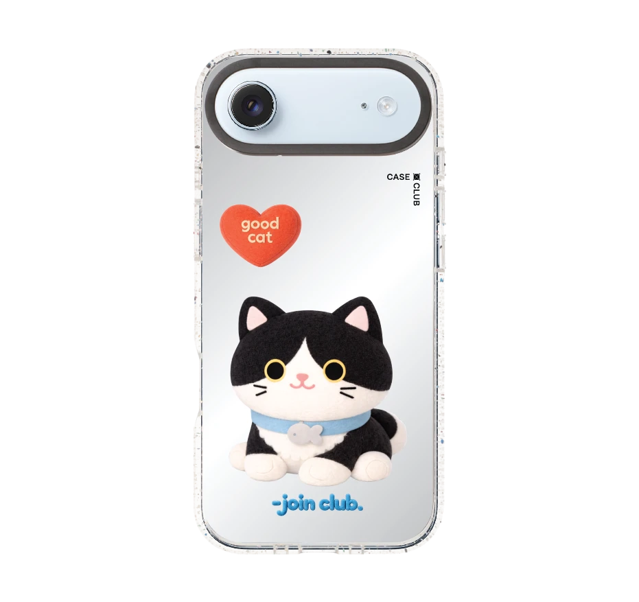 join the club heartful tuxedo cat