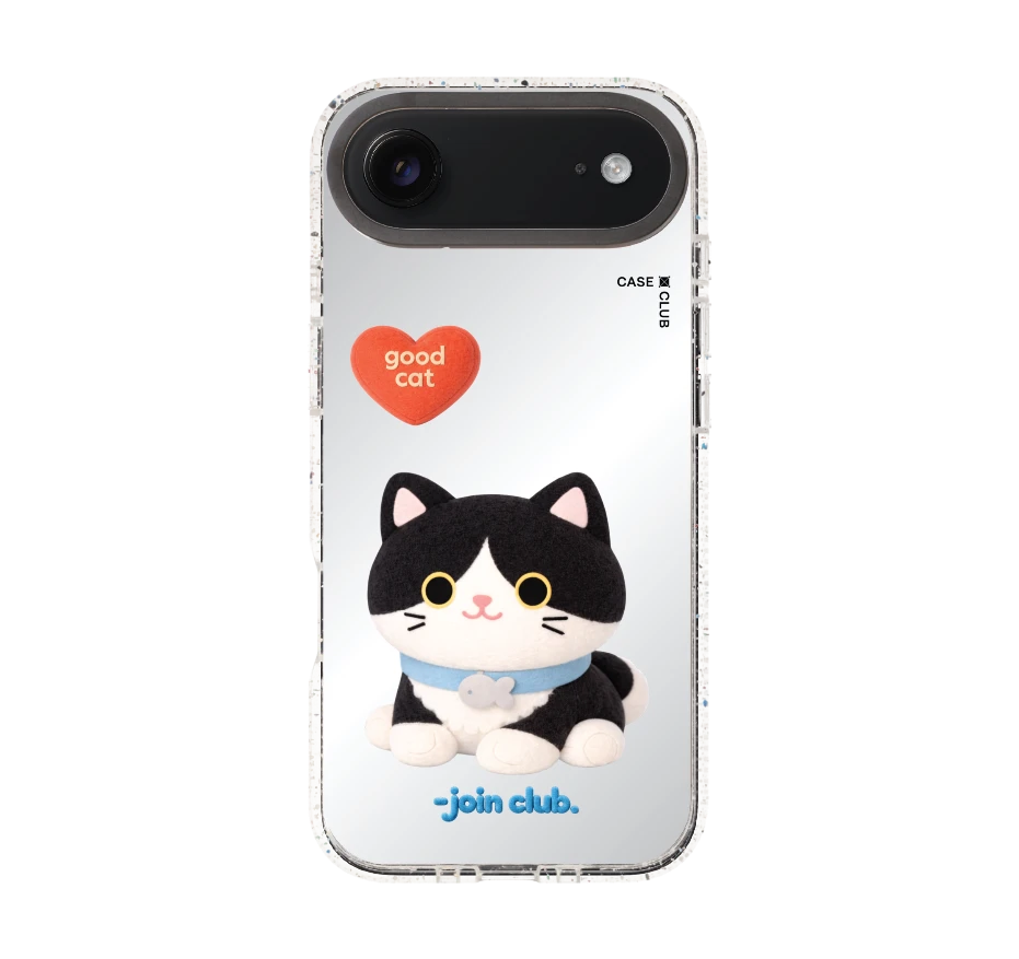 join the club heartful tuxedo cat