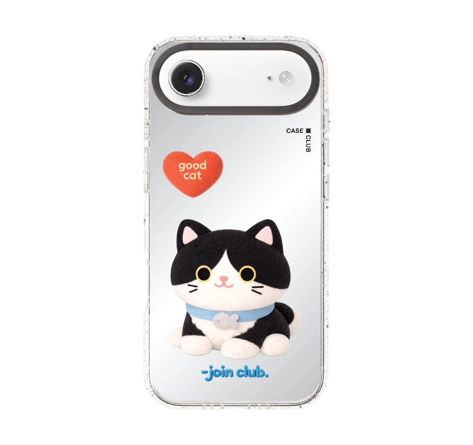 join the club heartful tuxedo cat