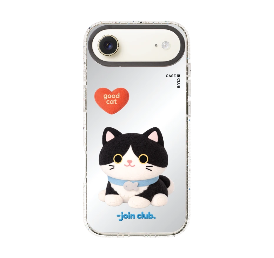 join the club heartful tuxedo cat