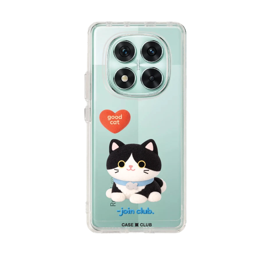join the club heartful tuxedo cat