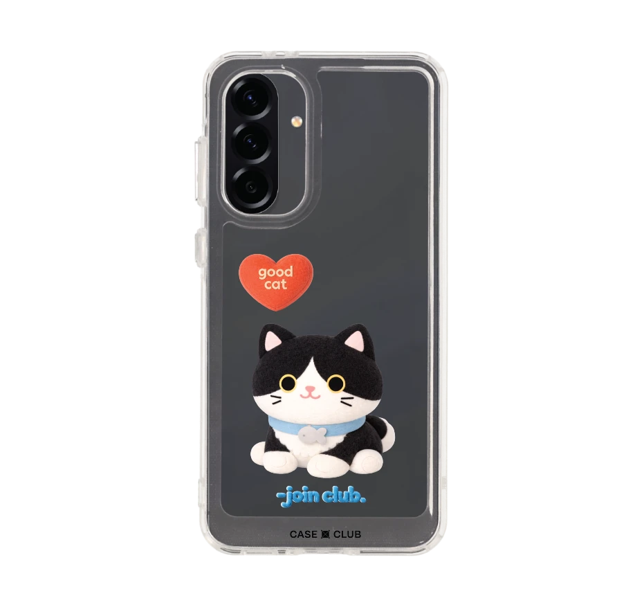 join the club heartful tuxedo cat