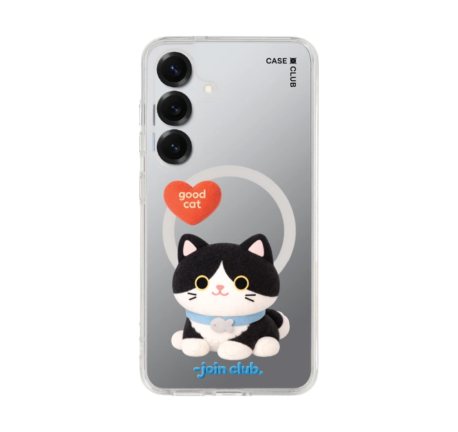 join the club heartful tuxedo cat