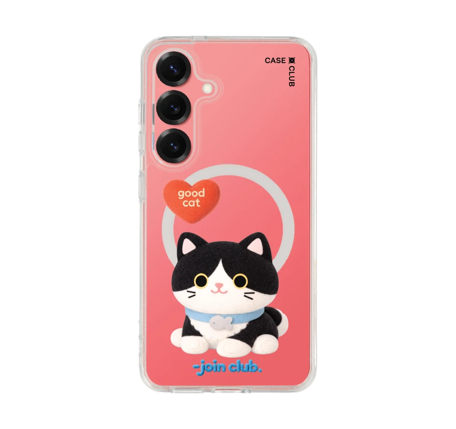 join the club heartful tuxedo cat
