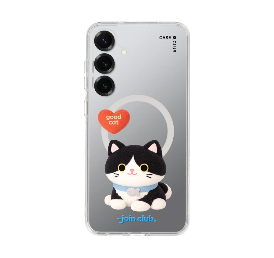 join the club heartful tuxedo cat
