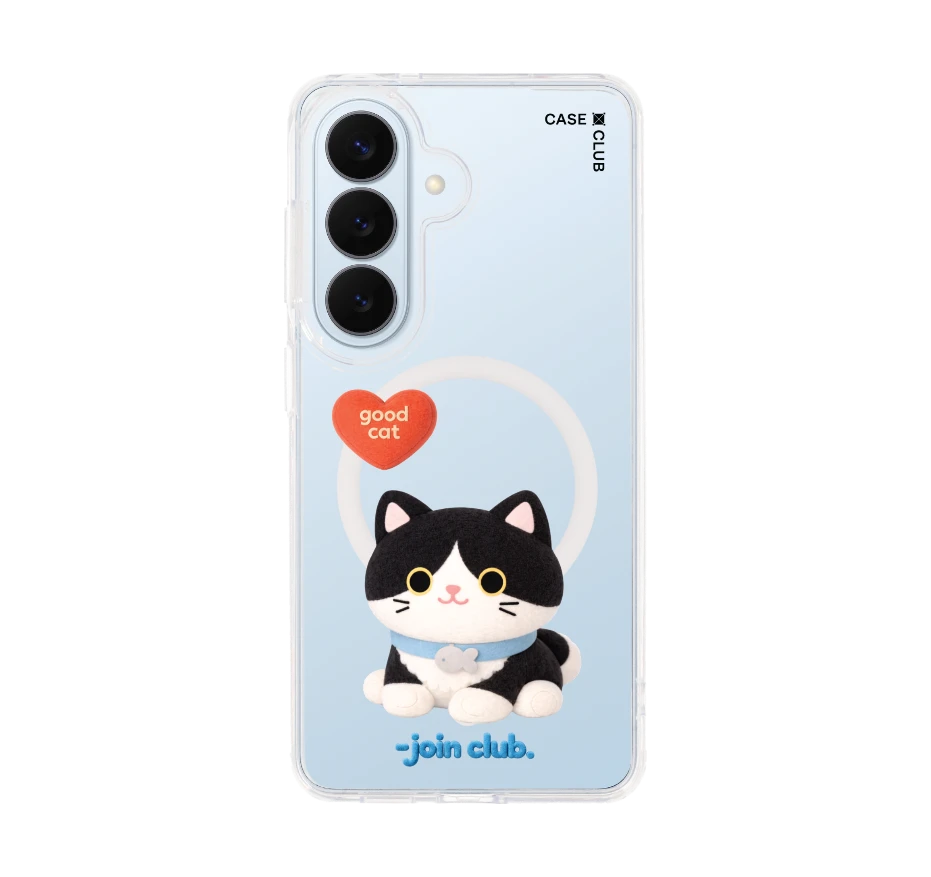 join the club heartful tuxedo cat