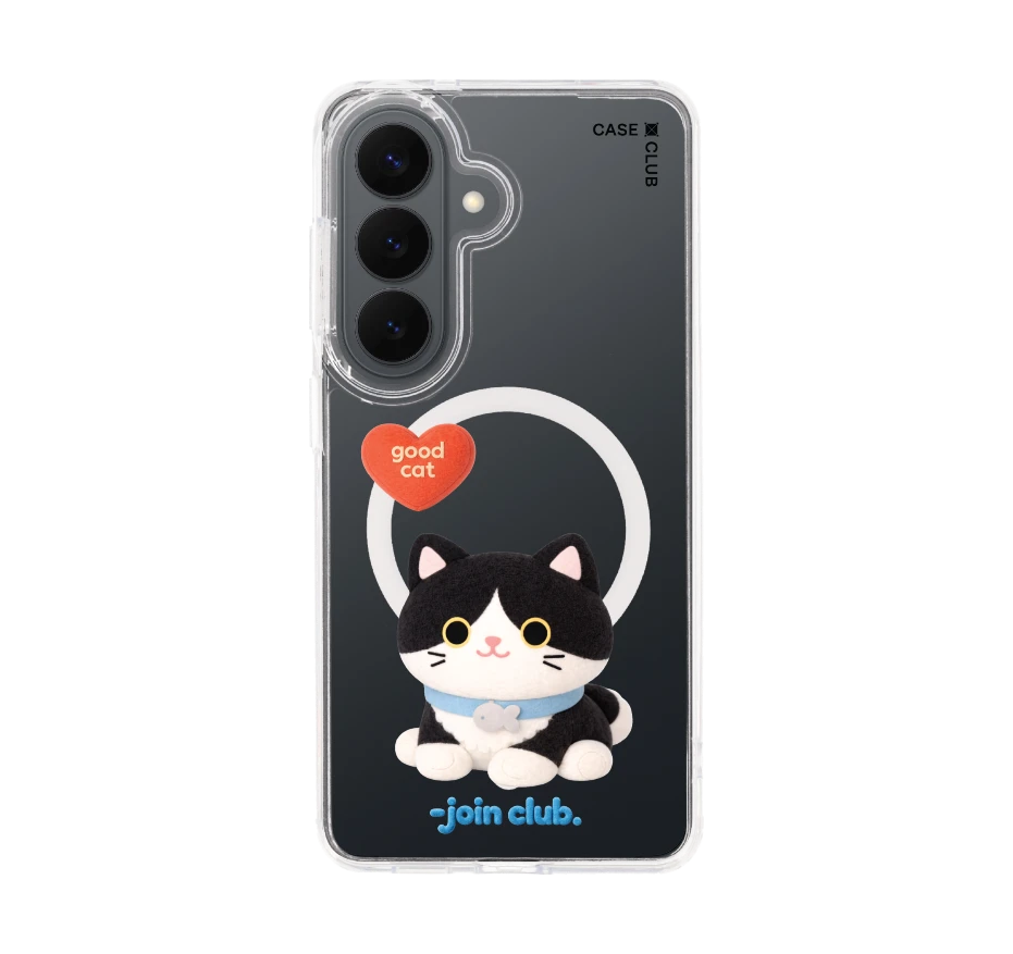 join the club heartful tuxedo cat