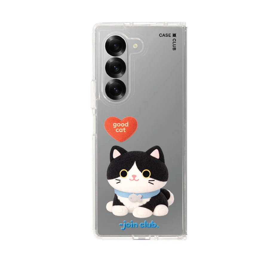 join the club heartful tuxedo cat