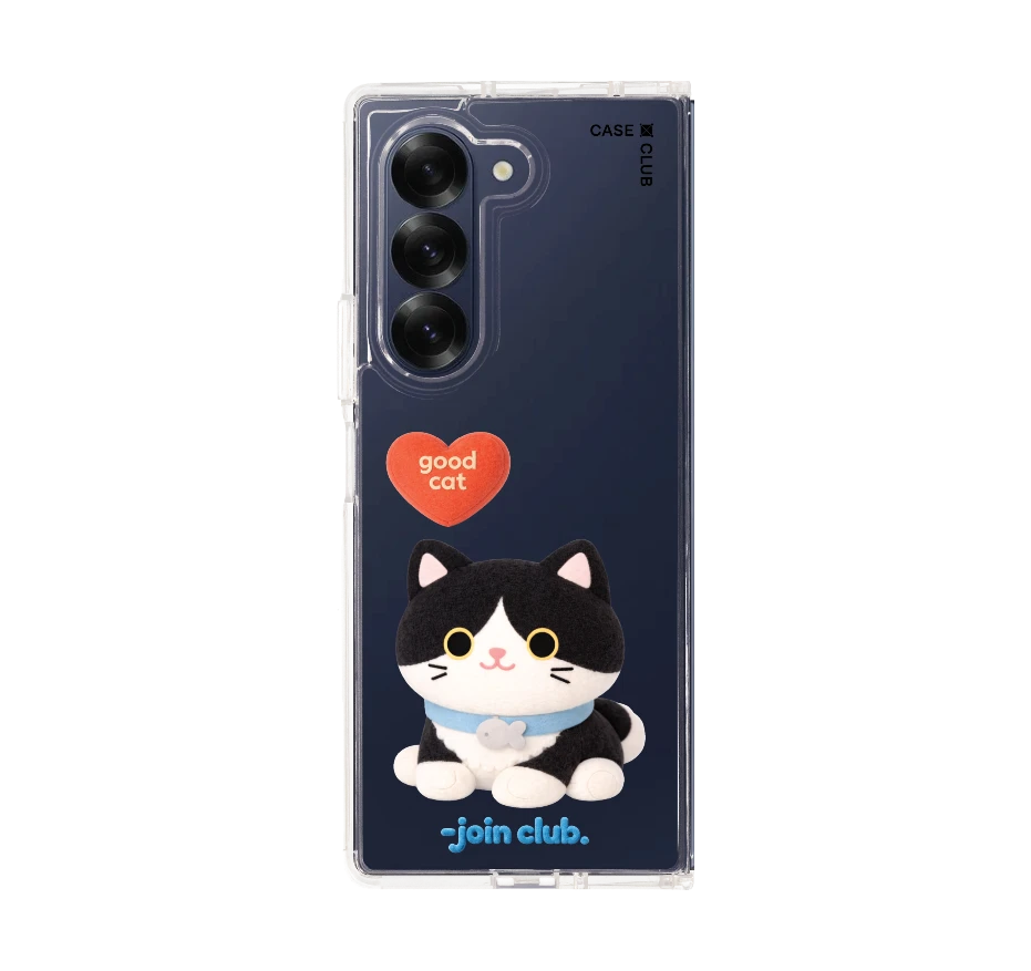 join the club heartful tuxedo cat