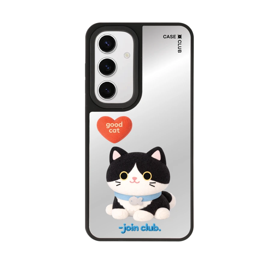join the club heartful tuxedo cat