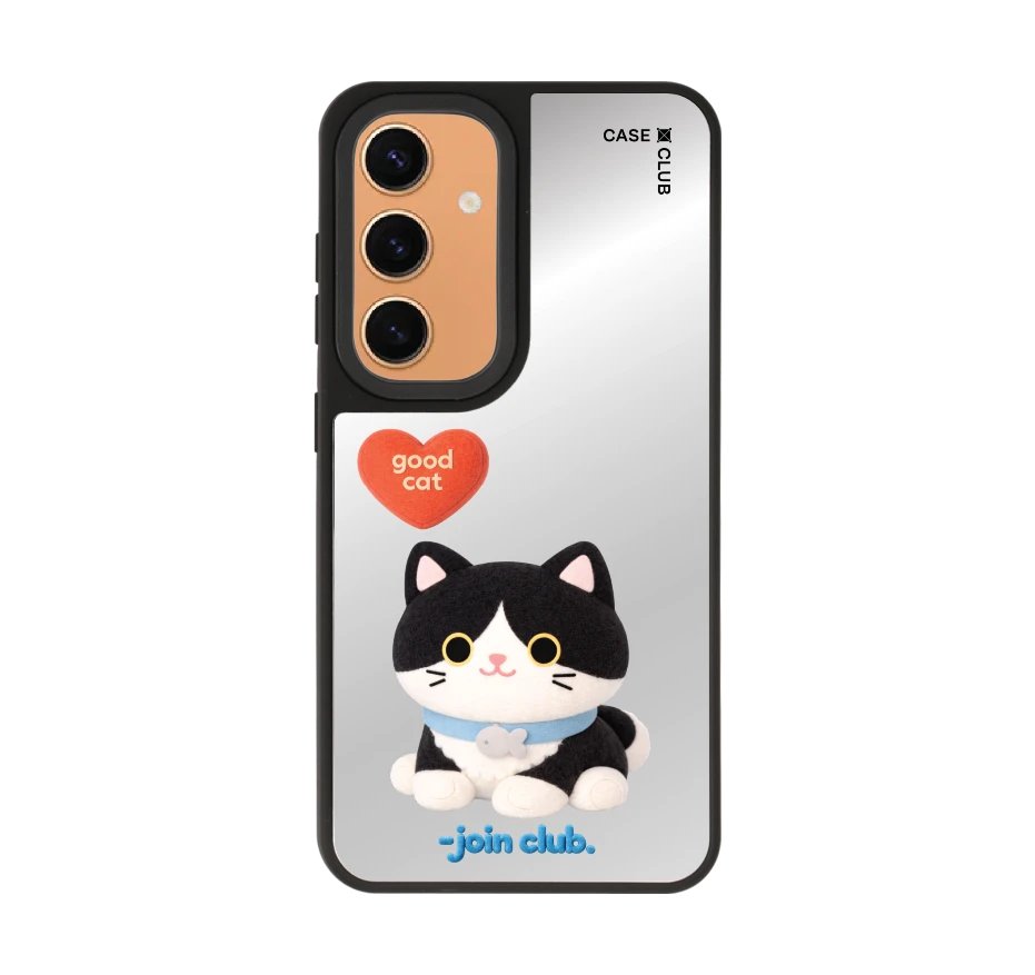 join the club heartful tuxedo cat