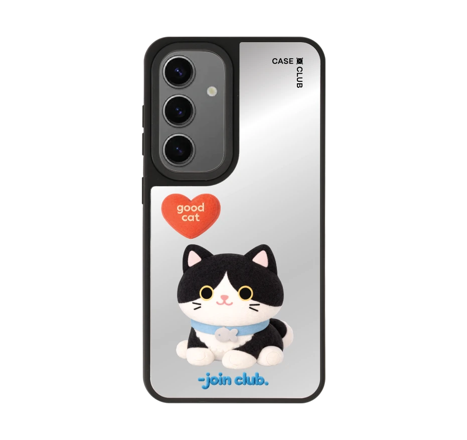 join the club heartful tuxedo cat