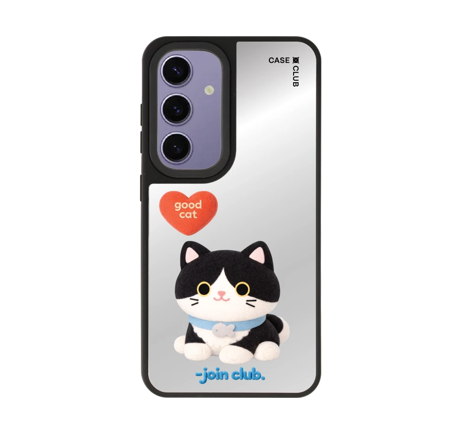 join the club heartful tuxedo cat