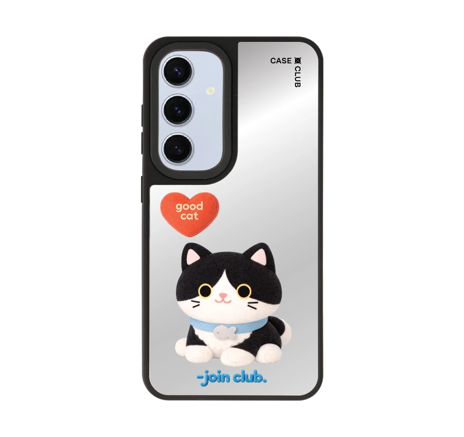 join the club heartful tuxedo cat