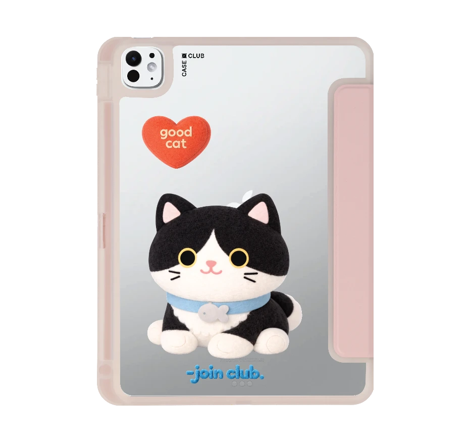 join the club heartful tuxedo cat