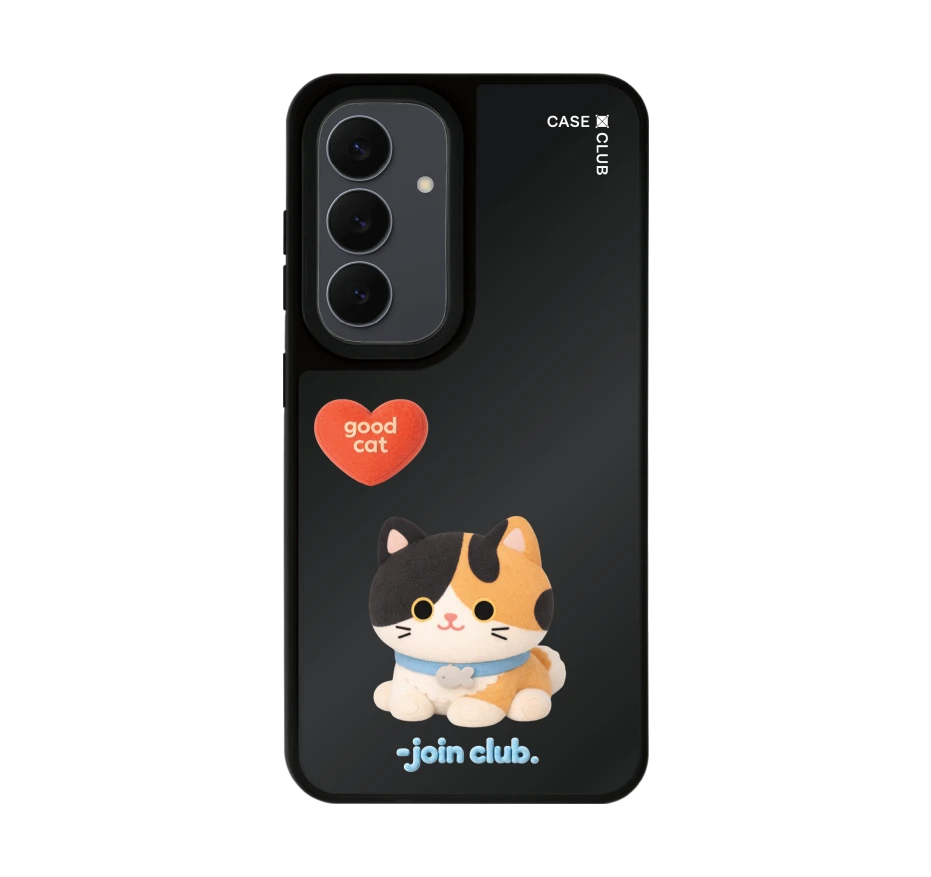 join the club heartful calico cat