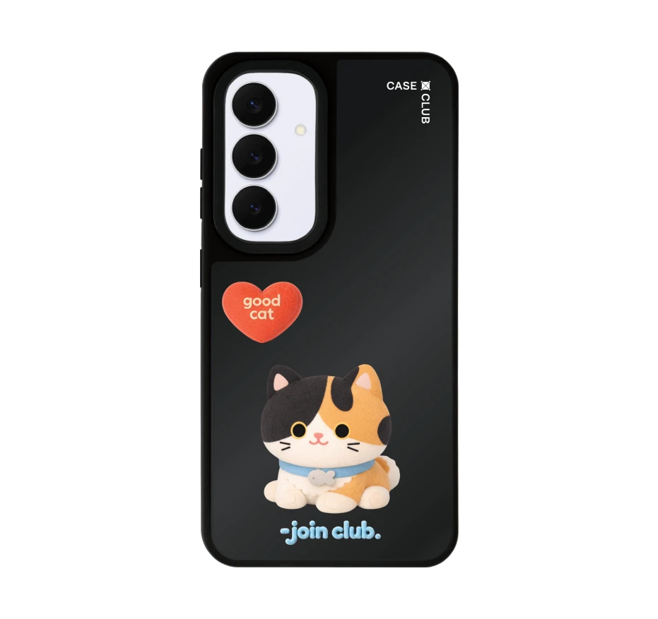 join the club heartful calico cat