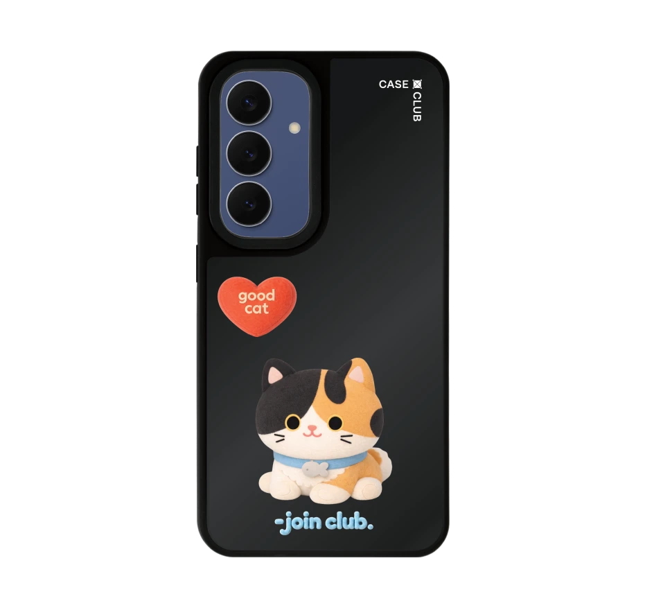 join the club heartful calico cat