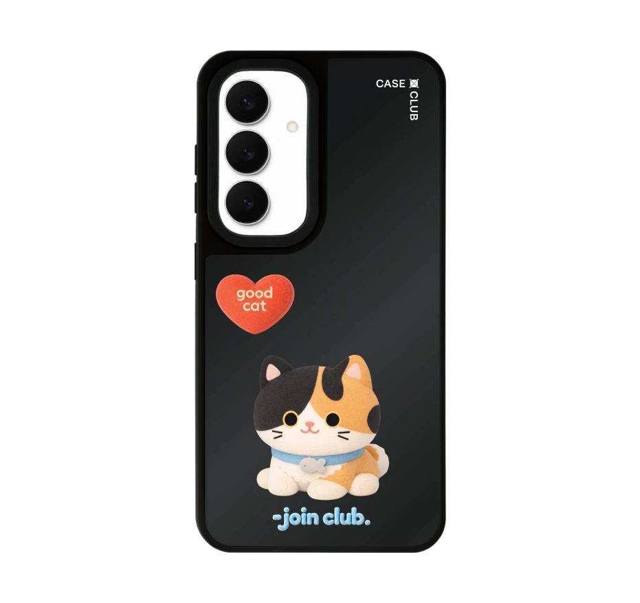 join the club heartful calico cat