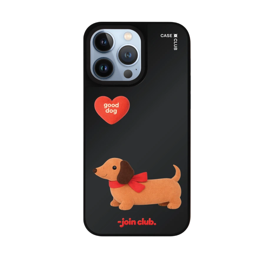 join the club heartful dachshund