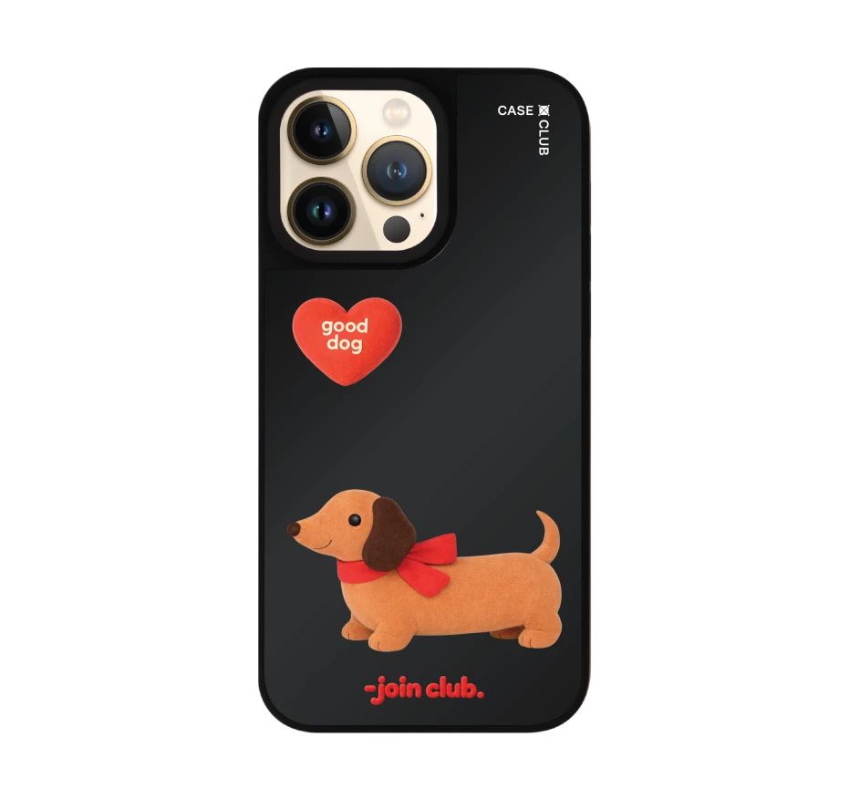 join the club heartful dachshund