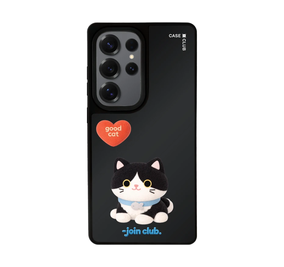 join the club heartful tuxedo cat