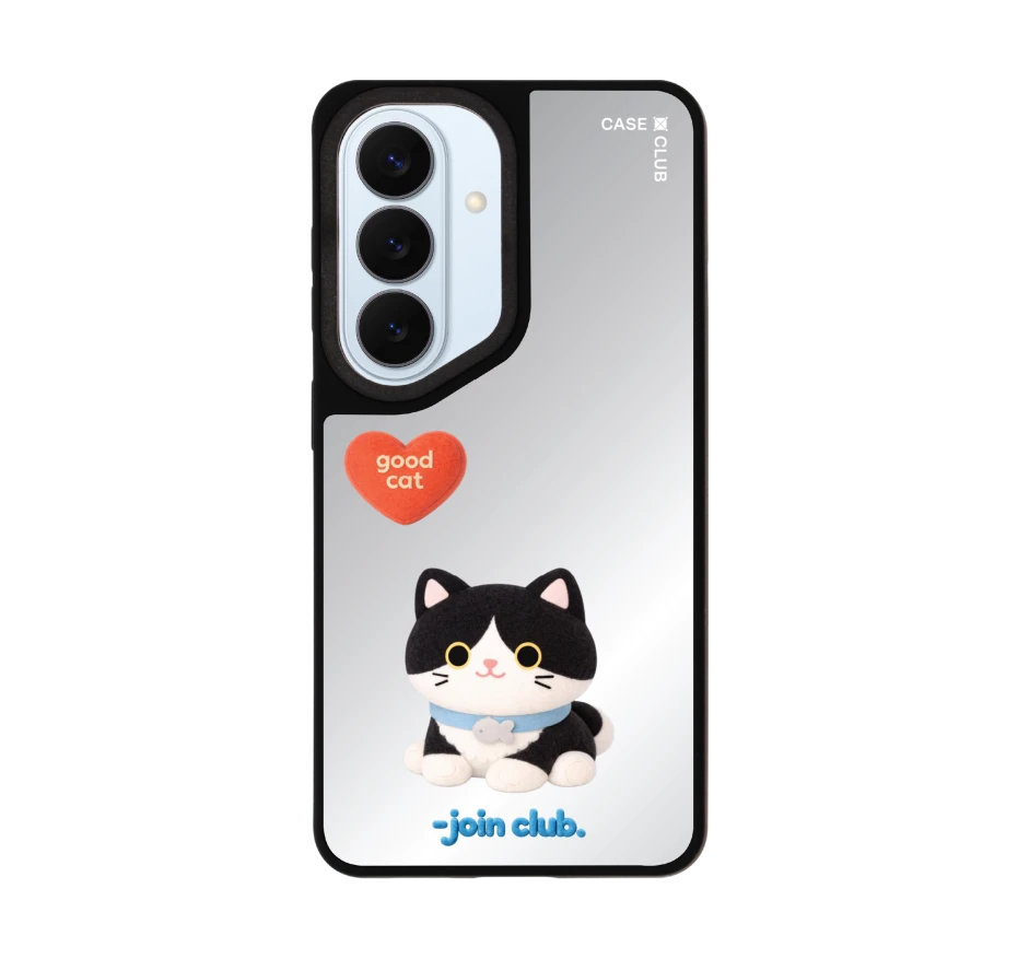 join the club heartful tuxedo cat