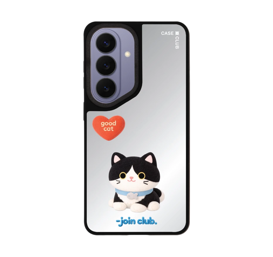 join the club heartful tuxedo cat