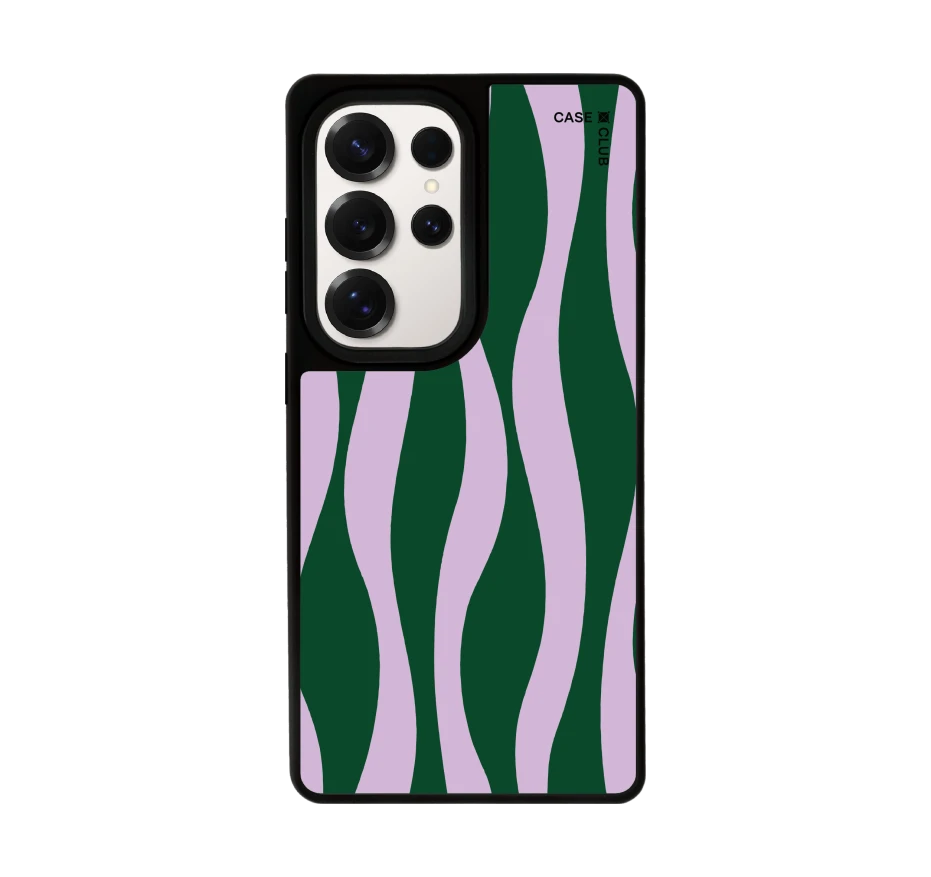 purple & green wavy pattern