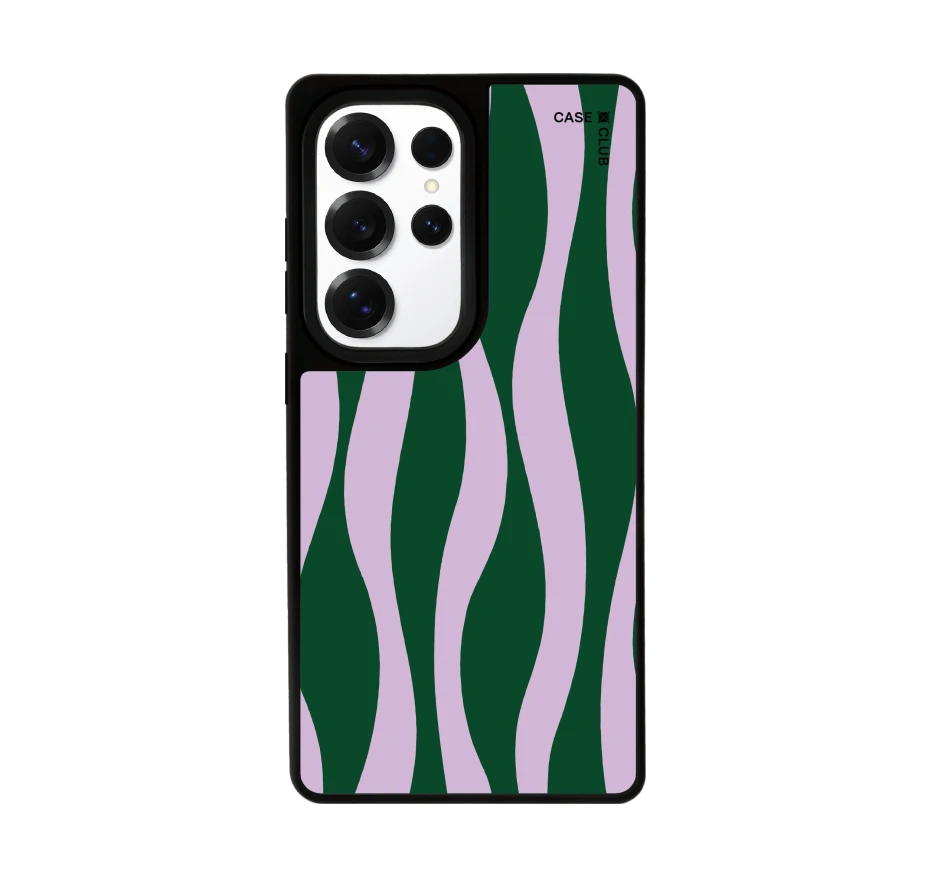 purple & green wavy pattern