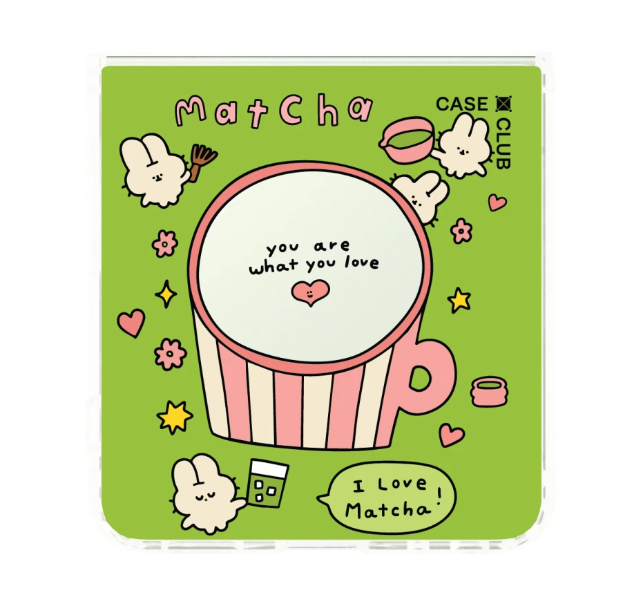 fluffy bunny matcha