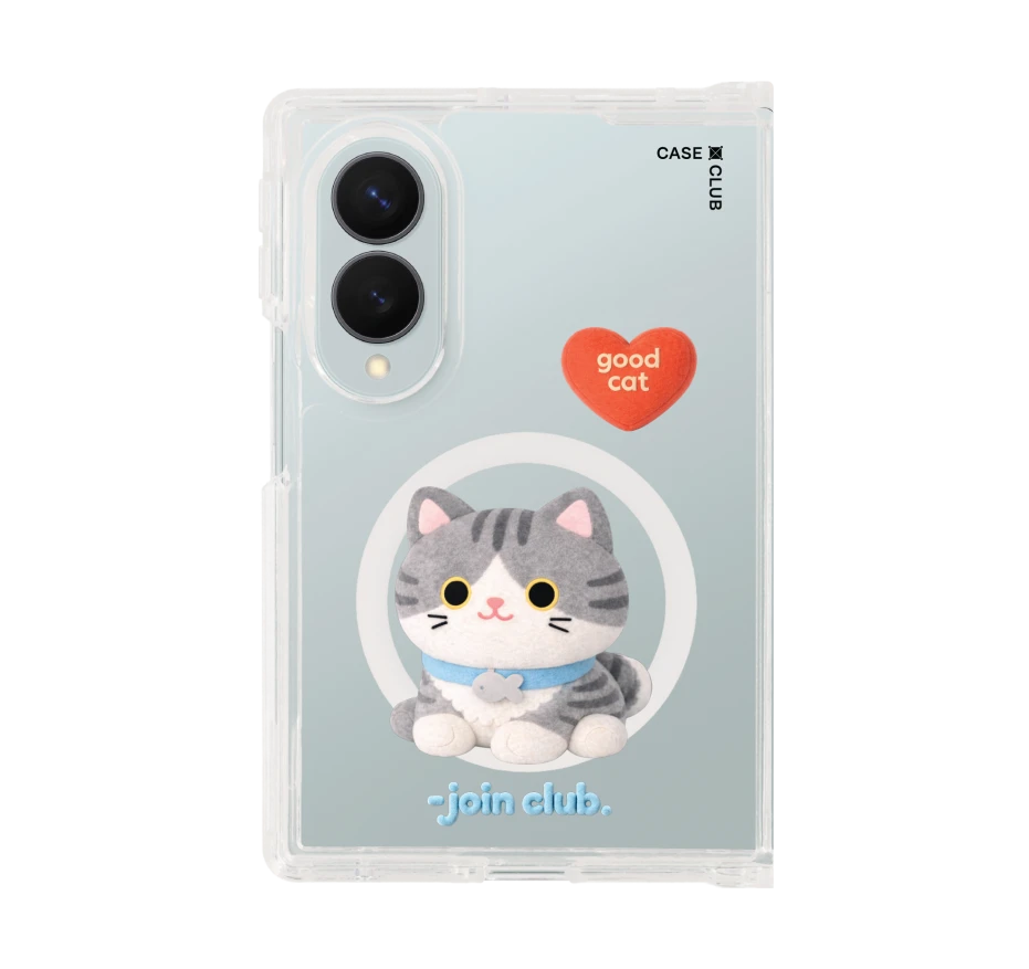 join the club heartful tabby cat