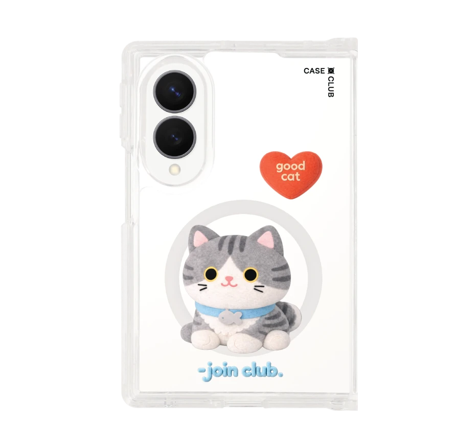 join the club heartful tabby cat