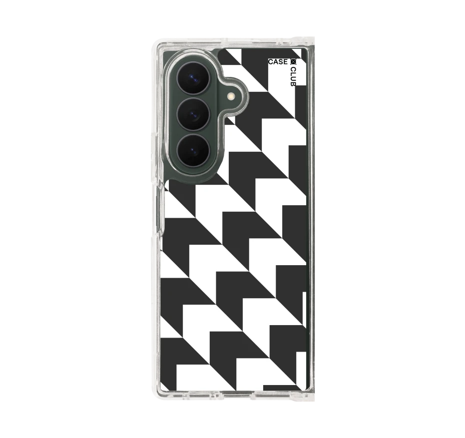 mono houndstooth