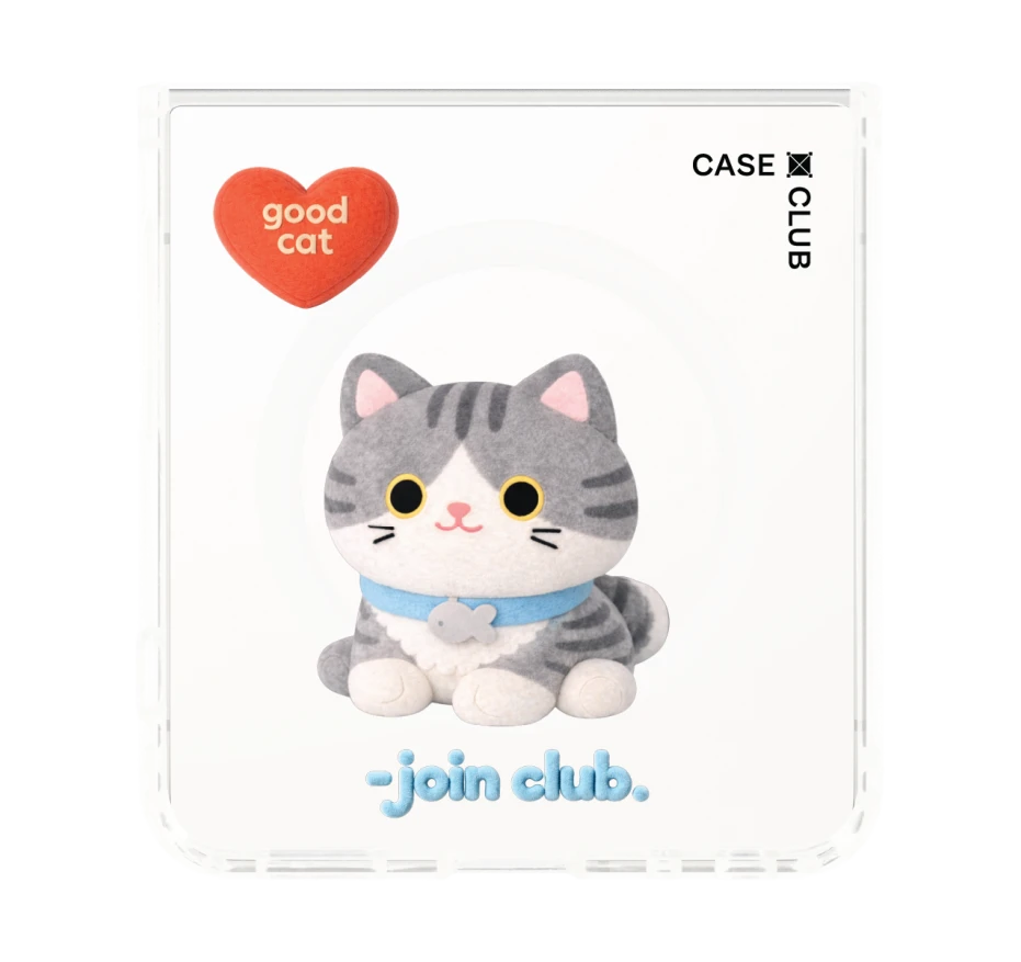 join the club heartful tabby cat