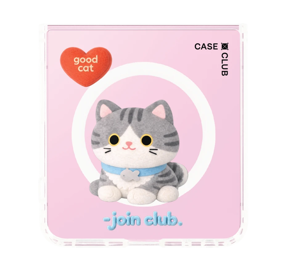 join the club heartful tabby cat
