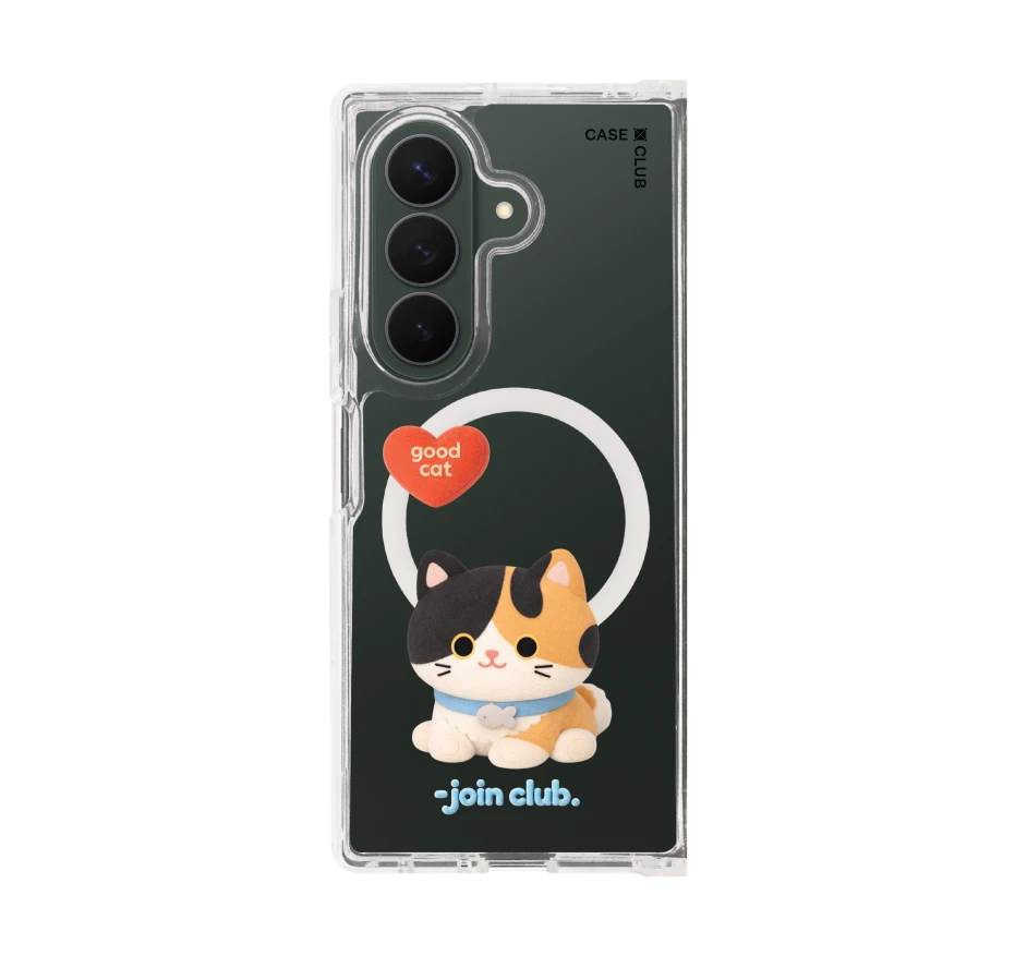 join the club heartful calico cat