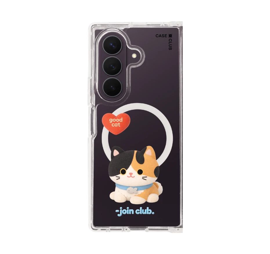 join the club heartful calico cat