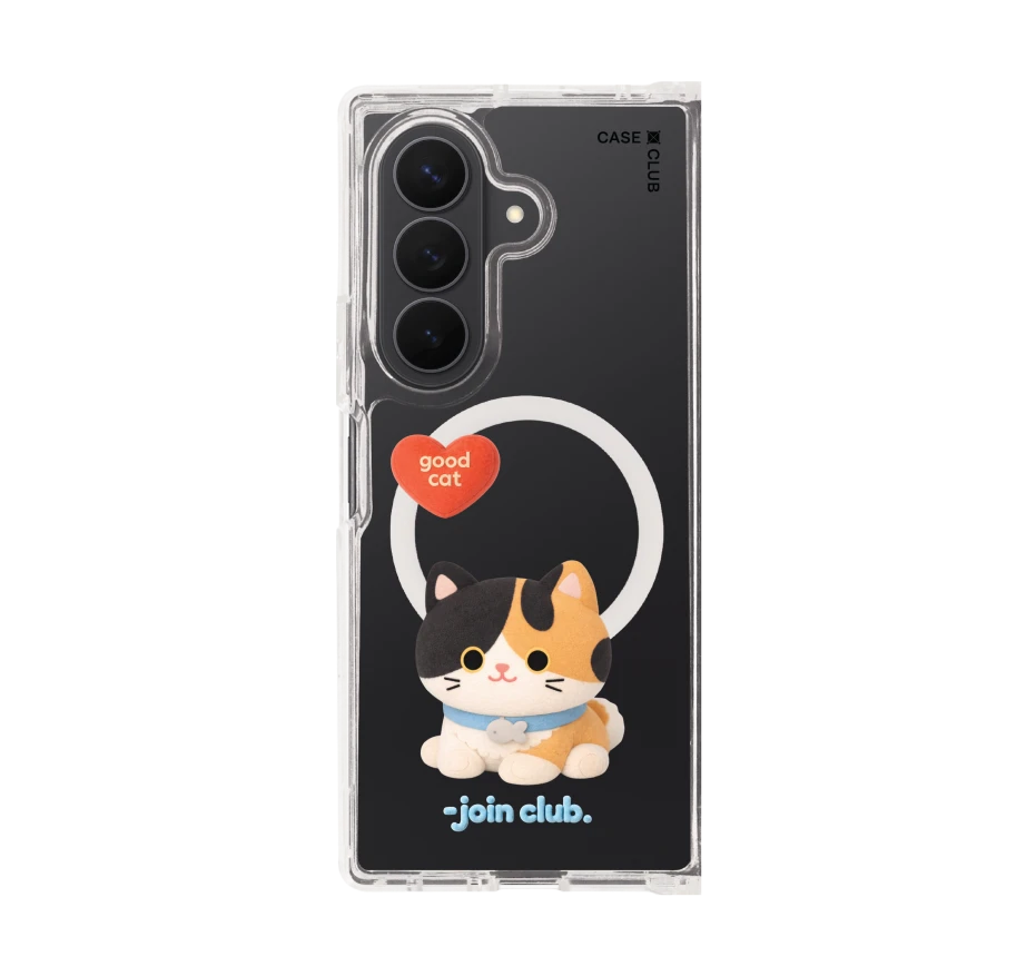 join the club heartful calico cat