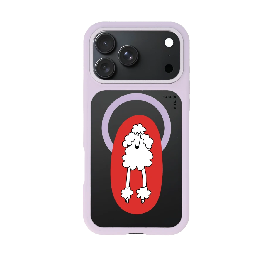 red circle poodle