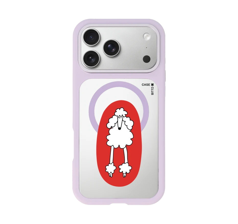 red circle poodle
