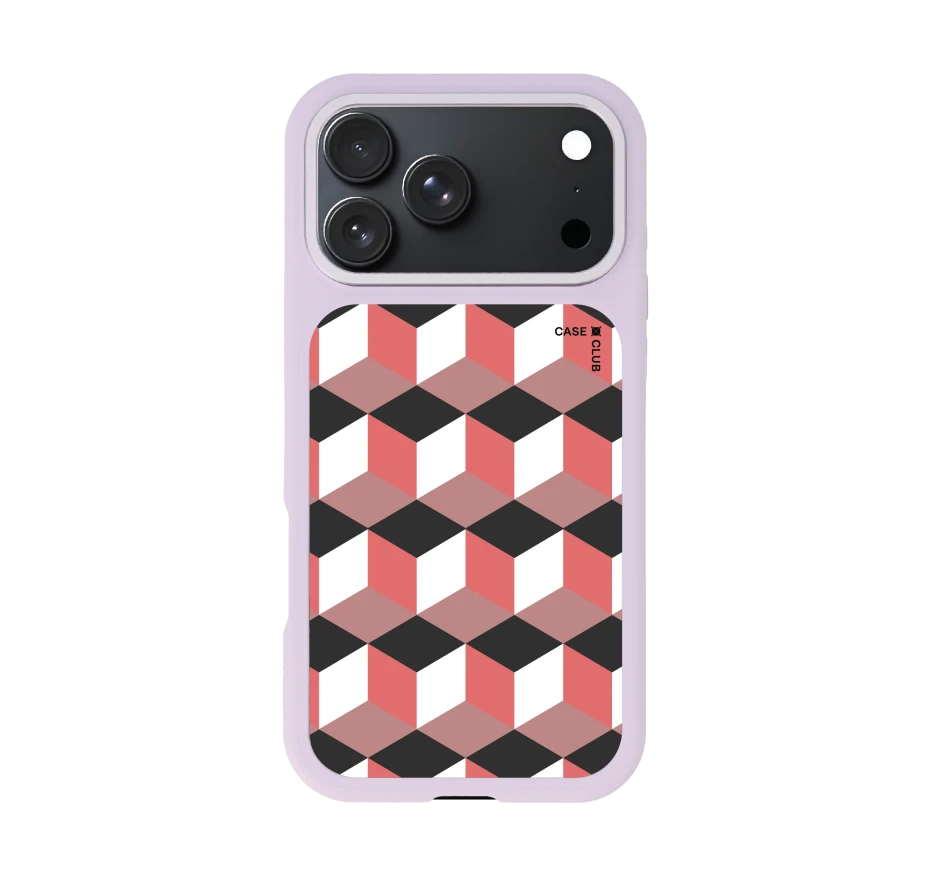 กล่องเรขาคณิตสีทับทิม