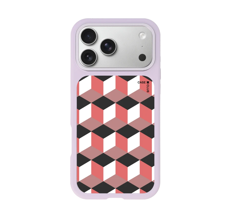 กล่องเรขาคณิตสีทับทิม